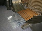 Aluminum diamond plate vault ramp